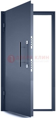 Черная металлическая бронированная дверь ДБ-1 в Электрогорске