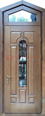 Железная дверь Винорит с фрамугой для частного дома ДФГ-34 в Электрогорске