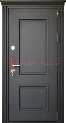 Чёрная дверь с МДФ ДМ-520 в Павловском Посаде