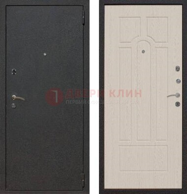 Серая входная дверь с порошковым покрытием МДФ внутри ДП-129 в Электрогорске