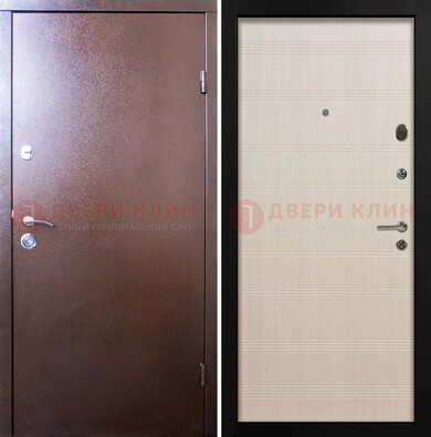 Входная дверь с порошковым покрытием и терморазрывом МДФ ДП-210 в Электрогорске