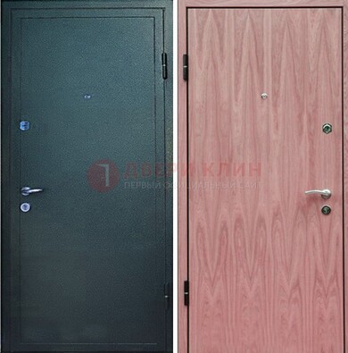 Черная входная дверь с порошковым покрытием ДП-32 в Электрогорске