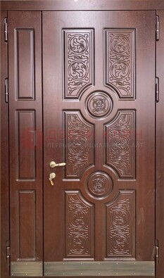 Парадная металлическая дверь с узором ДПР-74 в Электрогорске