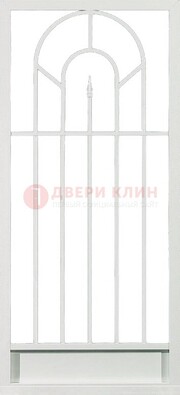 Стальная решетчатая дверь в белом цвете с пикой ДР-11 в Электрогорске