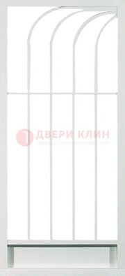 Белая металлическая решетчатая дверь ДР-17 в Электрогорске