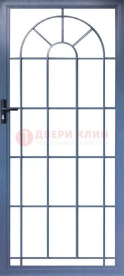 Синяя металлическая решетчатая дверь ДР-28 в Электрогорске