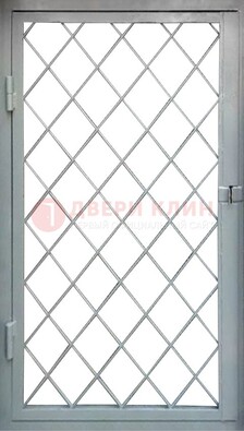 Серая стальная решетчатая дверь ДР-3 в Электрогорске