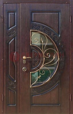 Полуторная железная дверь Винорит в классическом стиле ДСК-272 в Электрогорске