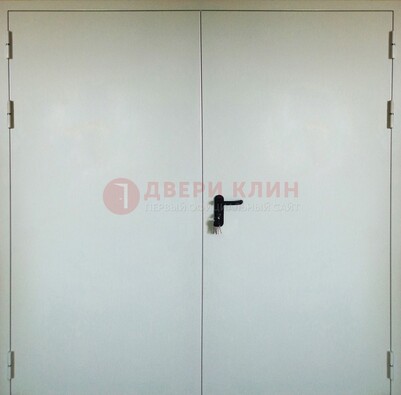 Белая металлическая техническая дверь ДТ-8 в Электрогорске
