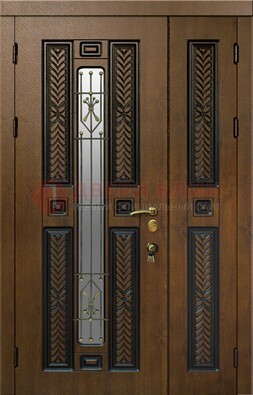 Полуторная входная дверь с виноритом ДВТ-169 в Электрогорске