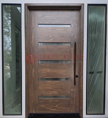 Железная дверь с виноритом и фрамугами ДВТ-189 в Электрогорске