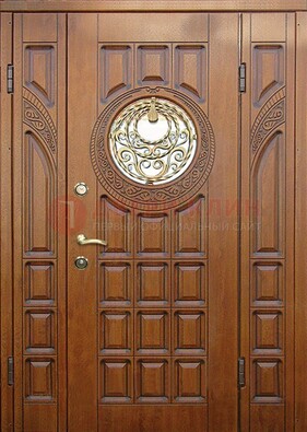 Металлическая филенчатая дверь с виноритом ДВТ-191 в Электрогорске
