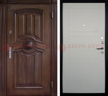 Темная входная дверь с виноритом ДВТ-216 в Электрогорске