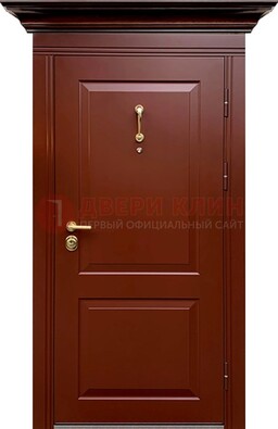Красная железная дверь винорит для частного дома ДВТ-251 в Электрогорске