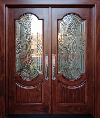 Классическая железная дверь с массивом дуба для входа ВЖ-23 в Видном